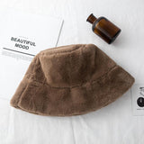 Faux Fur Warm Bucket Hat - SEOUL STYLEZ