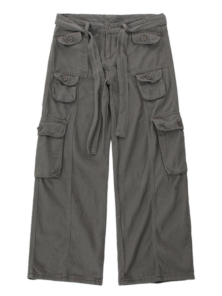 Streetwear Retro Cargo Pants - SEOUL STYLEZ