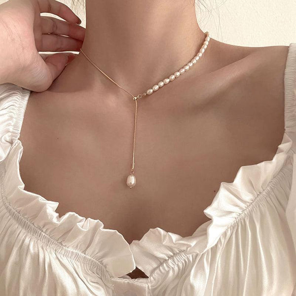Pearl Pendant Necklace - SEOUL STYLEZ