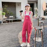 Rose Pink Long Overalls