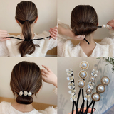 Pearl Hair Bun Ring