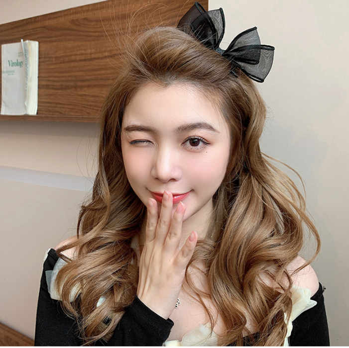 Lace Black Bow Hair Clip