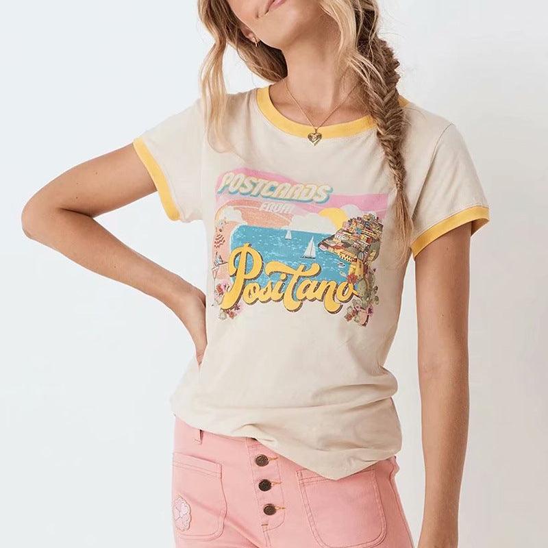 Sailor Print T-shirt - SEOUL STYLEZ