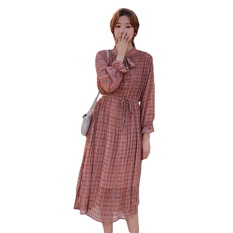 Spring and Autumn Korean Chiffon Dress - SEOUL STYLEZ