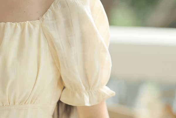 French Gentle Vintage Square Neck Dress - SEOUL STYLEZ