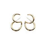 Double Hoop Earrings / One piercing - SEOUL STYLEZ