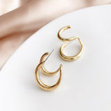 Double Hoop Earrings / One piercing - SEOUL STYLEZ