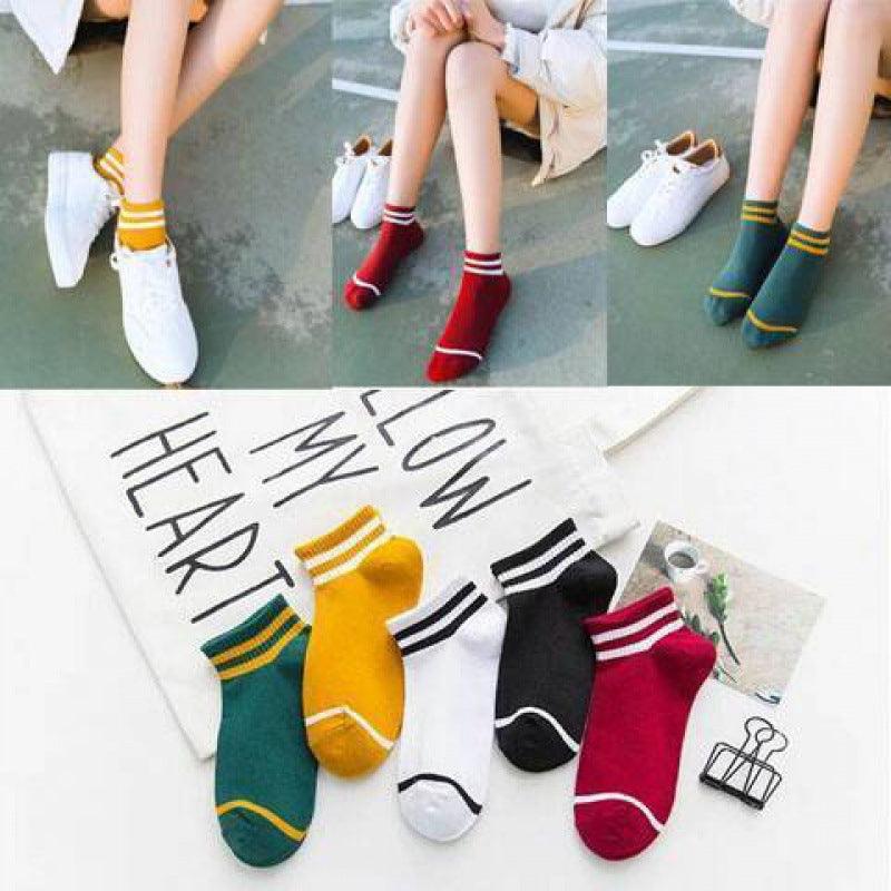 Women's Mid-tube Socks 5pairs - SEOUL STYLEZ