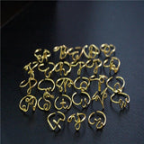 Initial Name Rings for Women and Men / A-Z Letters/ Adjustable / 3 Colours - SEOUL STYLEZ