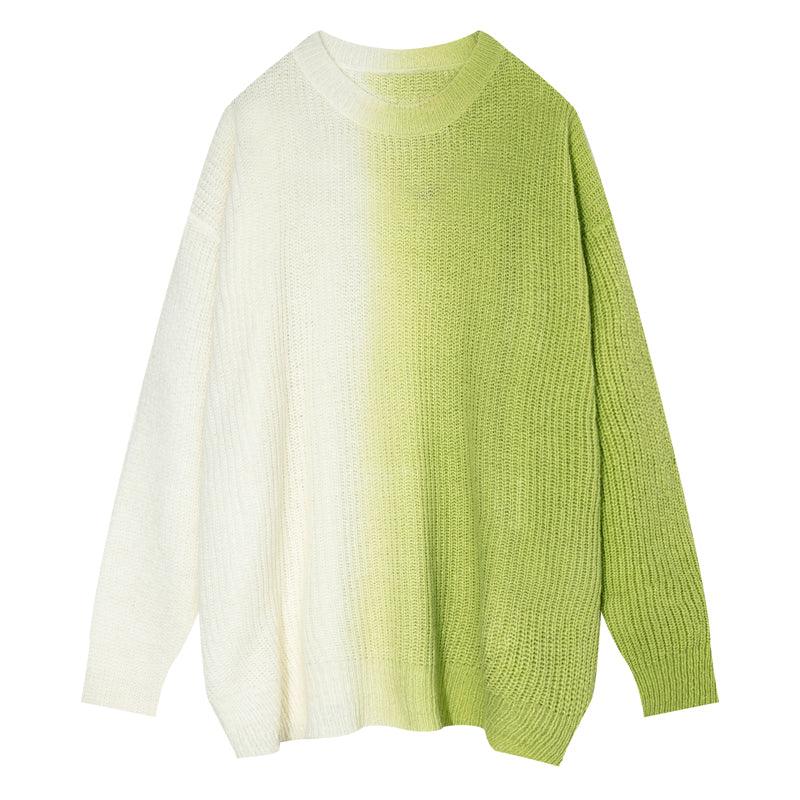 Casual All Match Loose Contrast Color Sweater - SEOUL STYLEZ