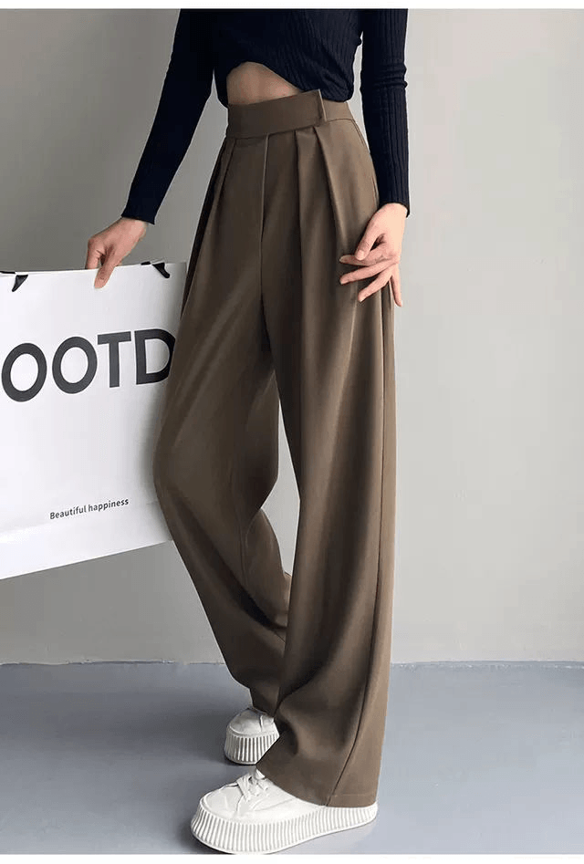 Wide Classic Suit Pants – SEOUL STYLEZ