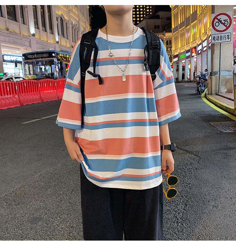 Striped T-Shirt - SEOUL STYLEZ