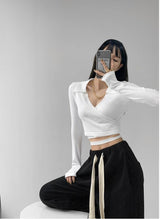 Knitted Collar Back Rope Top - SEOUL STYLEZ