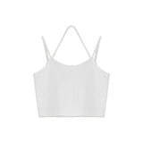 Ruffle Knotted Crop Top With Tank Top / Y2K - SEOUL STYLEZ