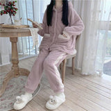 Ladies Flannel Loungewear Two-piece Princess Style - SEOUL STYLEZ