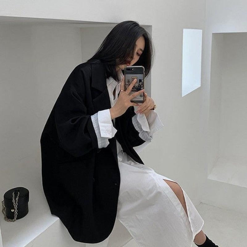 Oversized Minimalist Blazers – SEOUL STYLEZ