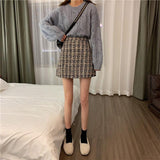 Warm Tweed Wool Skirts - SEOUL STYLEZ