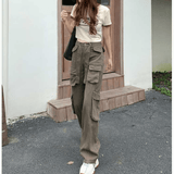 Girl'S cargo pants / ACUBI / Y2K - SEOUL STYLEZ