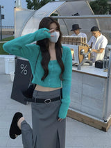 Square Fur Knitted Top - SEOUL STYLEZ