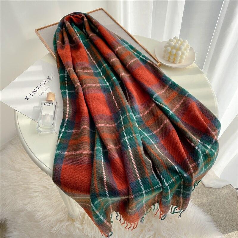 Winter Plaid Scarf - SEOUL STYLEZ