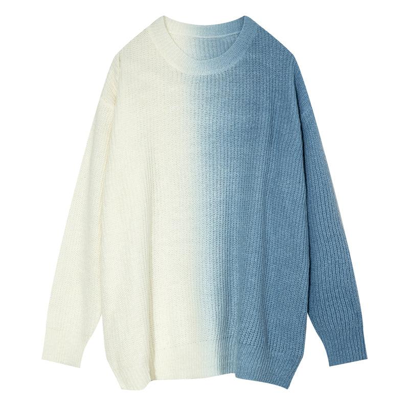 Casual All Match Loose Contrast Color Sweater - SEOUL STYLEZ