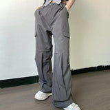 Women's Loose High Waist Divided Pocket Cargo Casual Pants - SEOUL STYLEZ