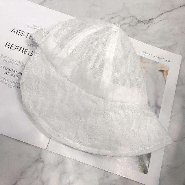 Lace Bucket Hat with Ribbon - SEOUL STYLEZ