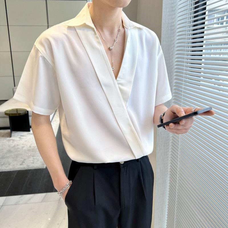 Loose Short Sleeve Shirt - SEOUL STYLEZ