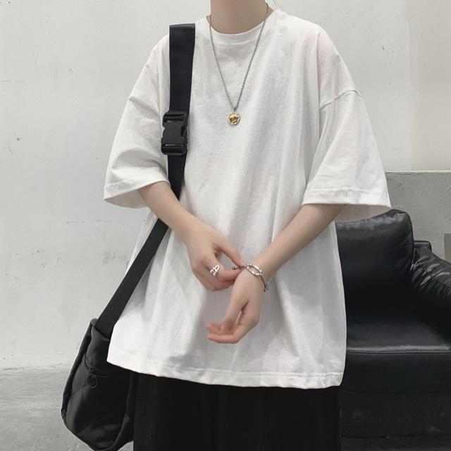 Oversized Basic T-Shirt - SEOUL STYLEZ