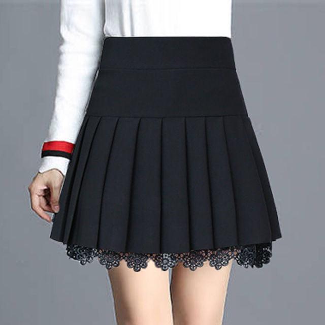 Pleated High-Waisted Skirt - SEOUL STYLEZ