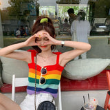Rainbow Stripe Top - SEOUL STYLEZ
