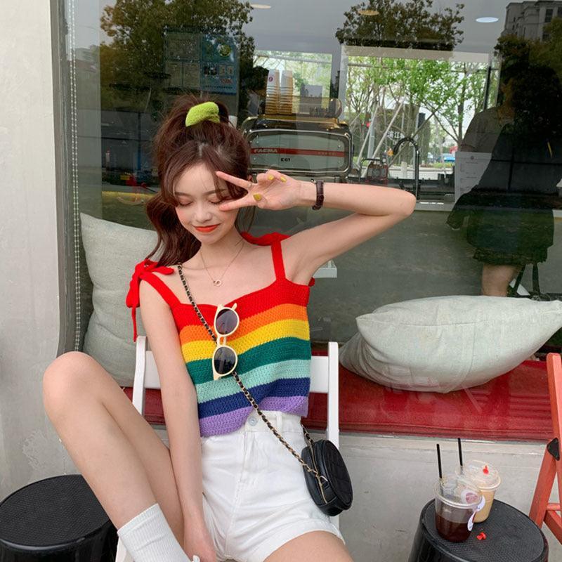 Rainbow Stripe Top – SEOUL STYLEZ