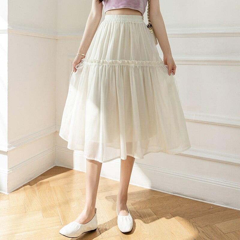 Summer Pleated Chiffon Skirts - SEOUL STYLEZ